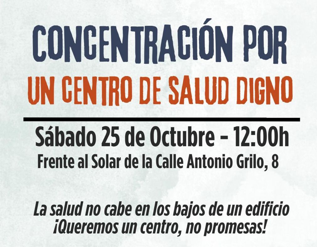 Concentración por un centro de salud en Malasaña