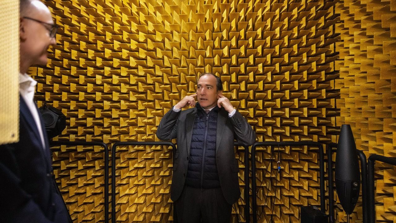 cámara anecoica del Centro Municipal de Acústica