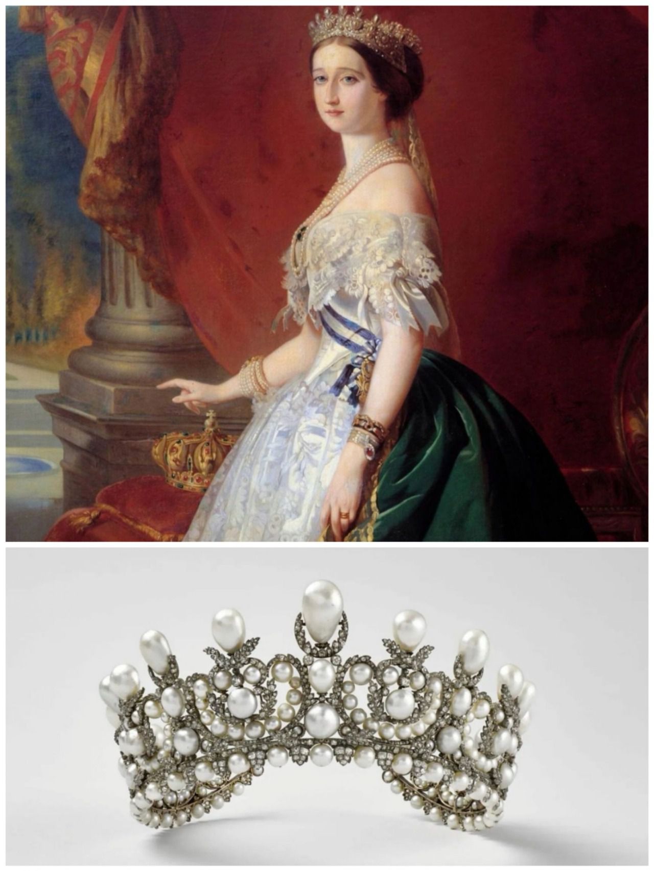 Eugenia de Montijo con la diadema robada