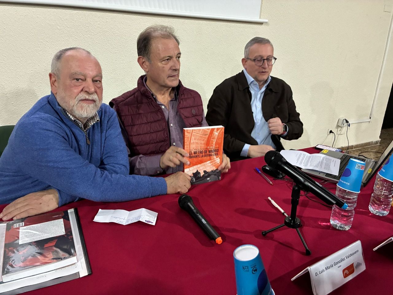 José Brias, cofundador de Madridiario, con Luis María González y Francisco Polo 
