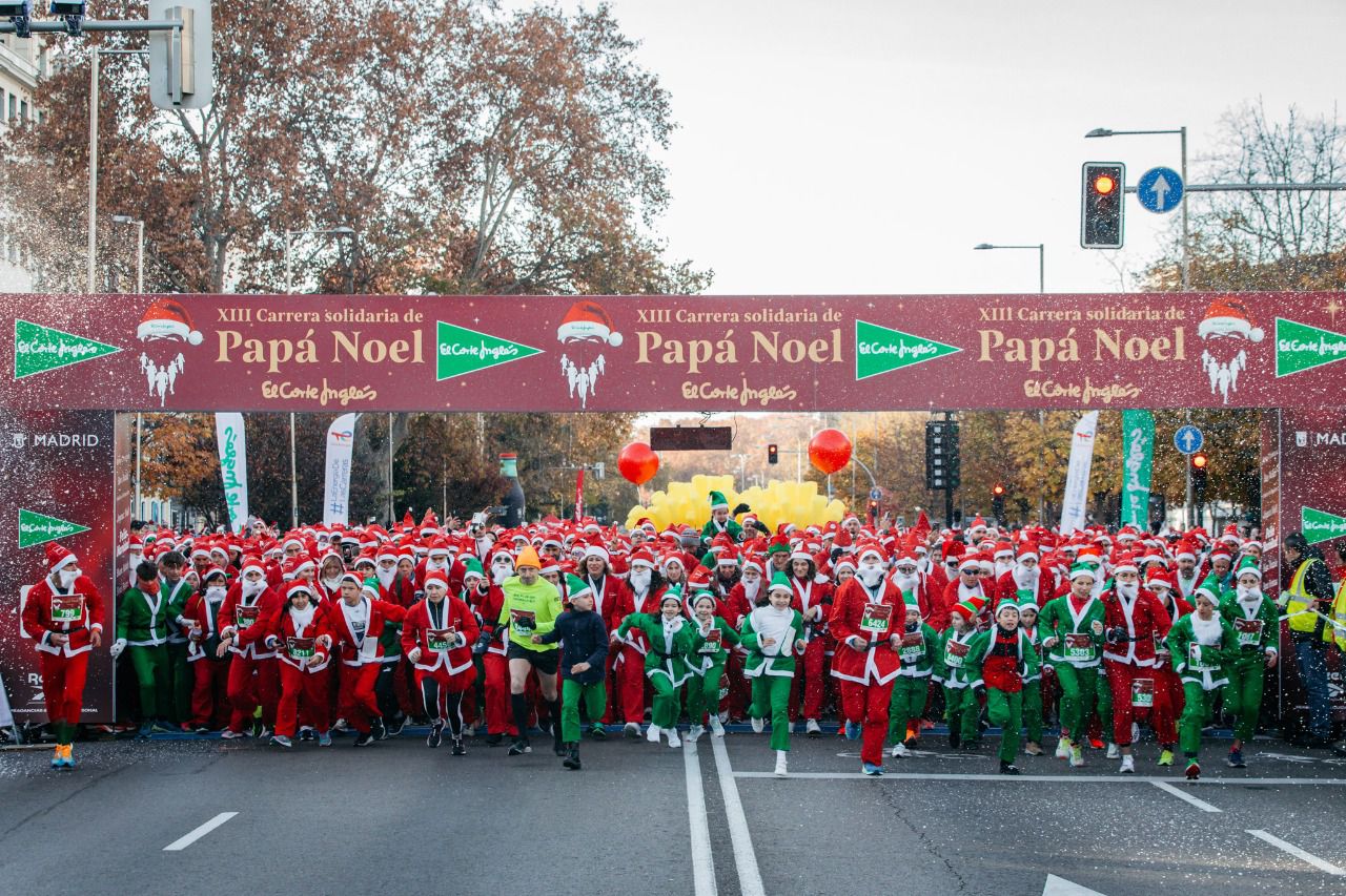 Carrera de Papá Noel (Foto: El Corte Inglés)