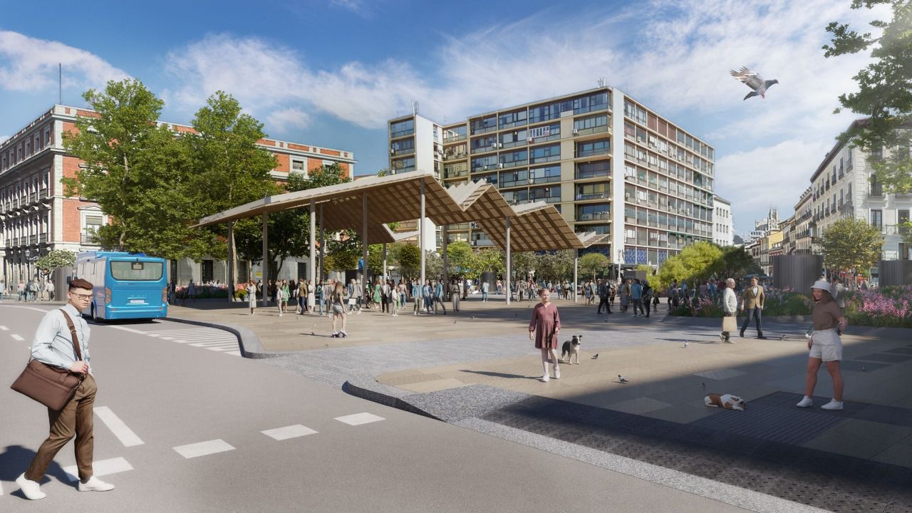 Render de la plaza.