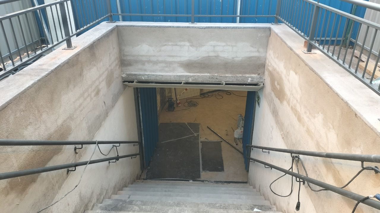 Acceso a la estación de Ventas en obras (Foto: Comunidad de Madrid)