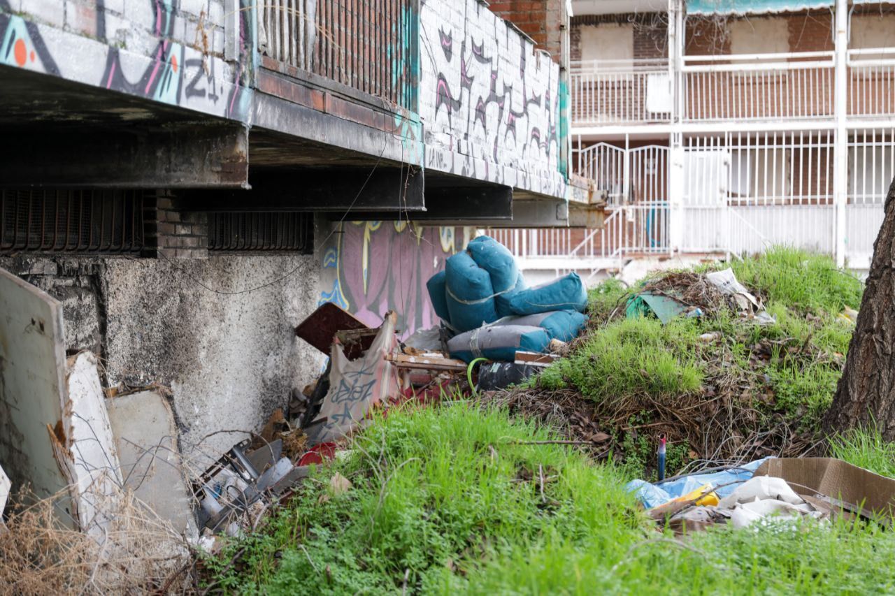 Escombros en la UVA de Hortaleza (Autor: Jose Ant. Velasco)