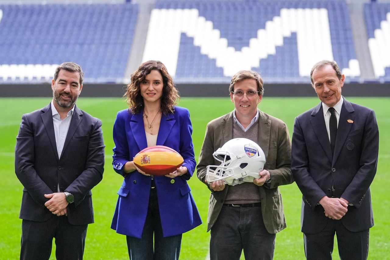 Presentación de un nuevo partido de la NFL en el Bernabéu (Foto: Ayuntamiento de Madrid)