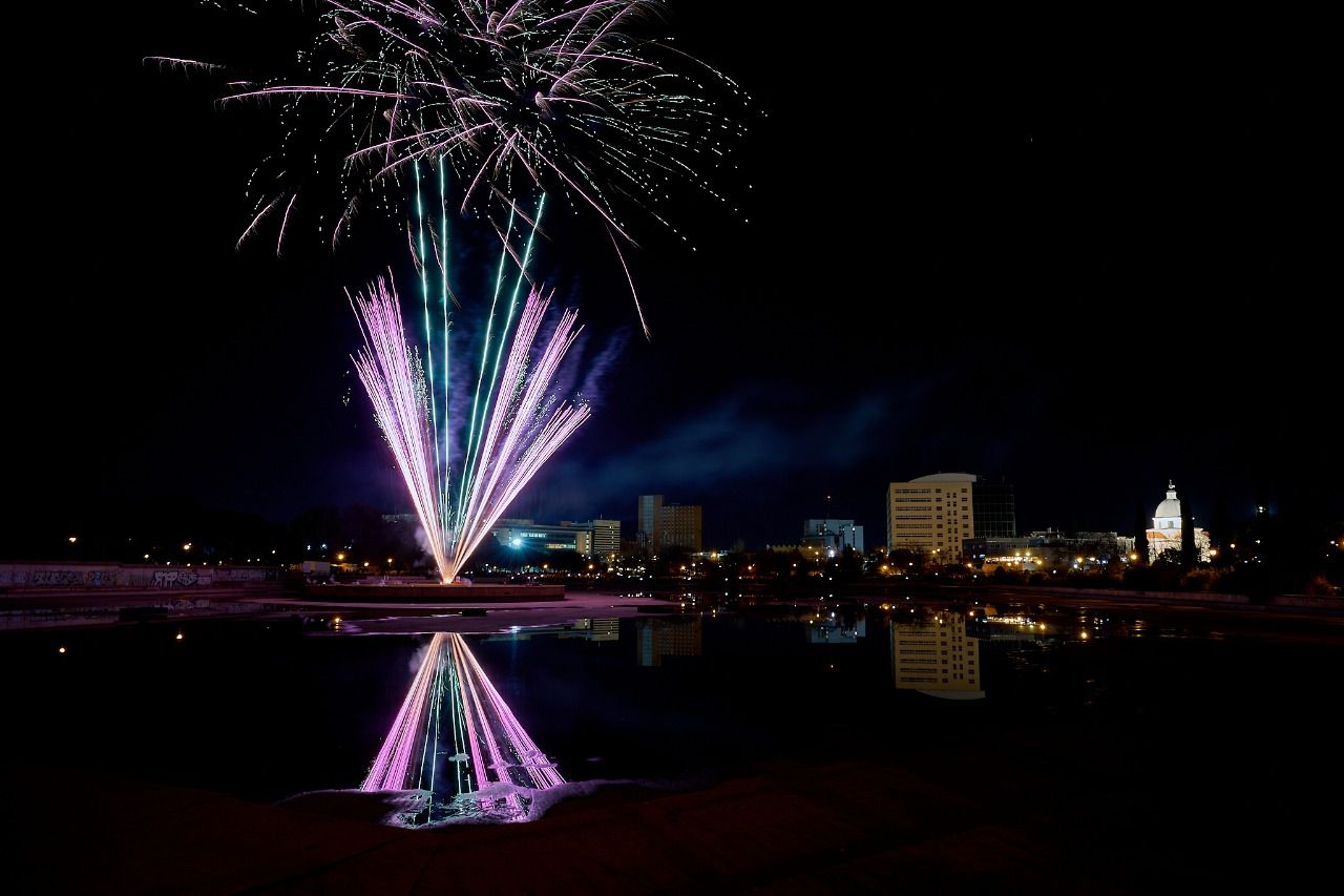 Fuegos artificiales en el parque de Pradolongo (2025)