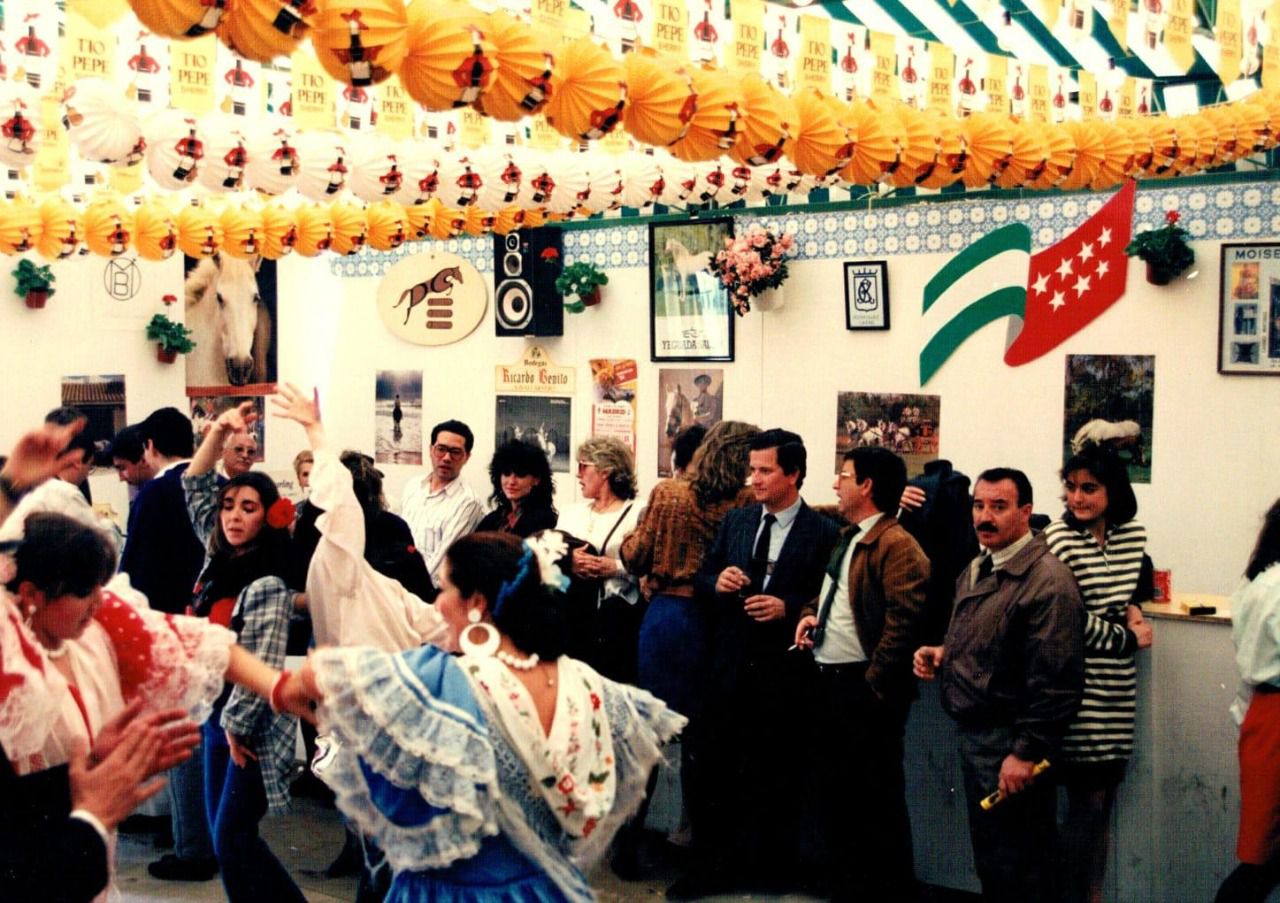 Foto de la antigua feria andaluza en Madrid.