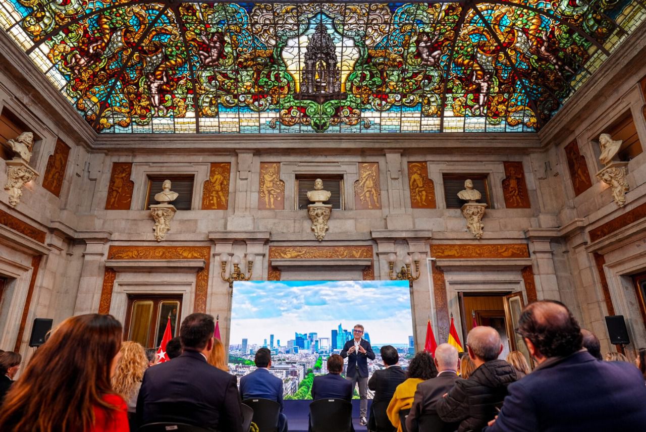 Marc Vidal durante la presentación de Sandbox Madrid en el Patio de Cristales de la Casa de la Villa (Foto: Ayuntamiento de Madrid)