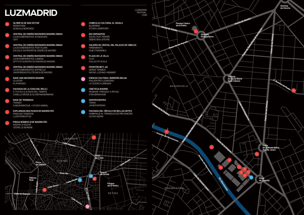 Mapa de LuzMadrid 2026 (Foto: LuzMadrid)