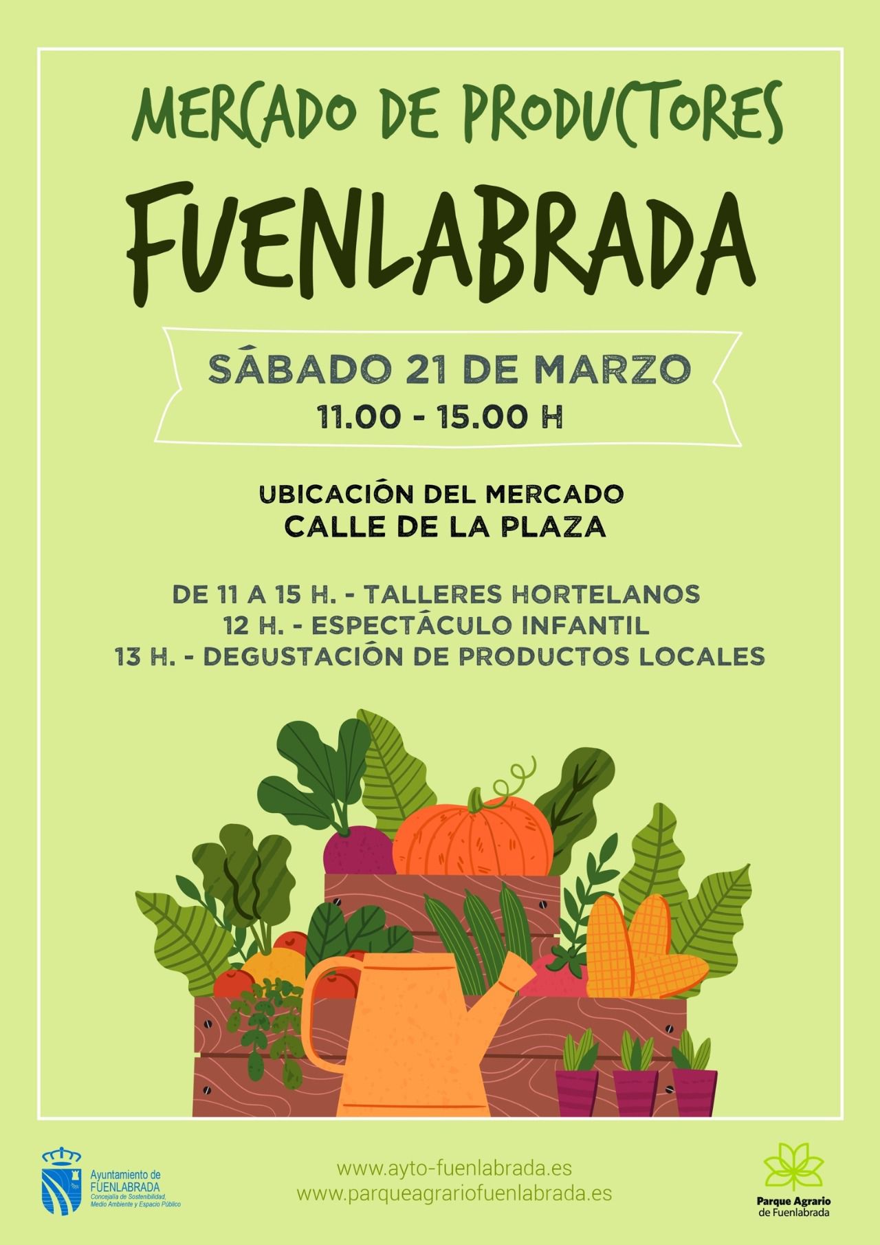 Cartel del Mercado de Productores de Fuenlabrada (Foto: Ayuntamiento de Fuenlabrada)