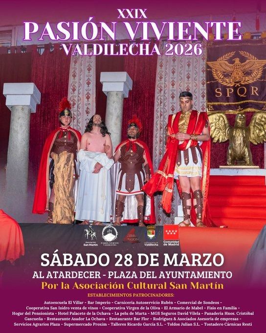 Pasiones Vivientes en Valdilecha 2026