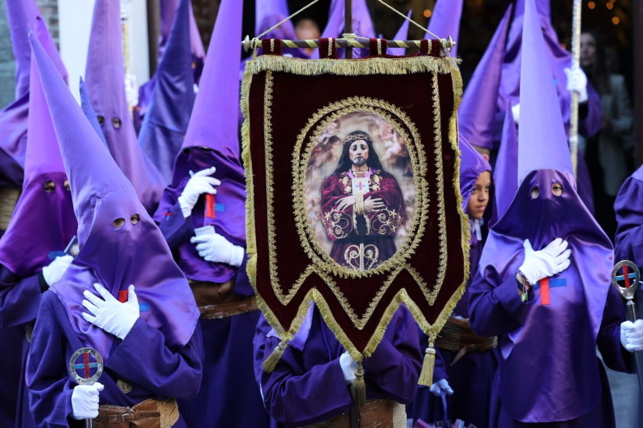 Nazarenos del Gran Poder en procesión en Madrid Semana Santa (Foto: Ayuntamiento de Madrid)