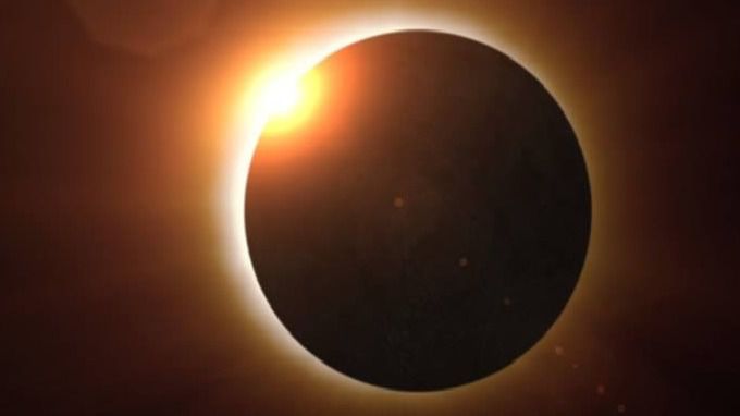 Imagen de un eclipse de sol