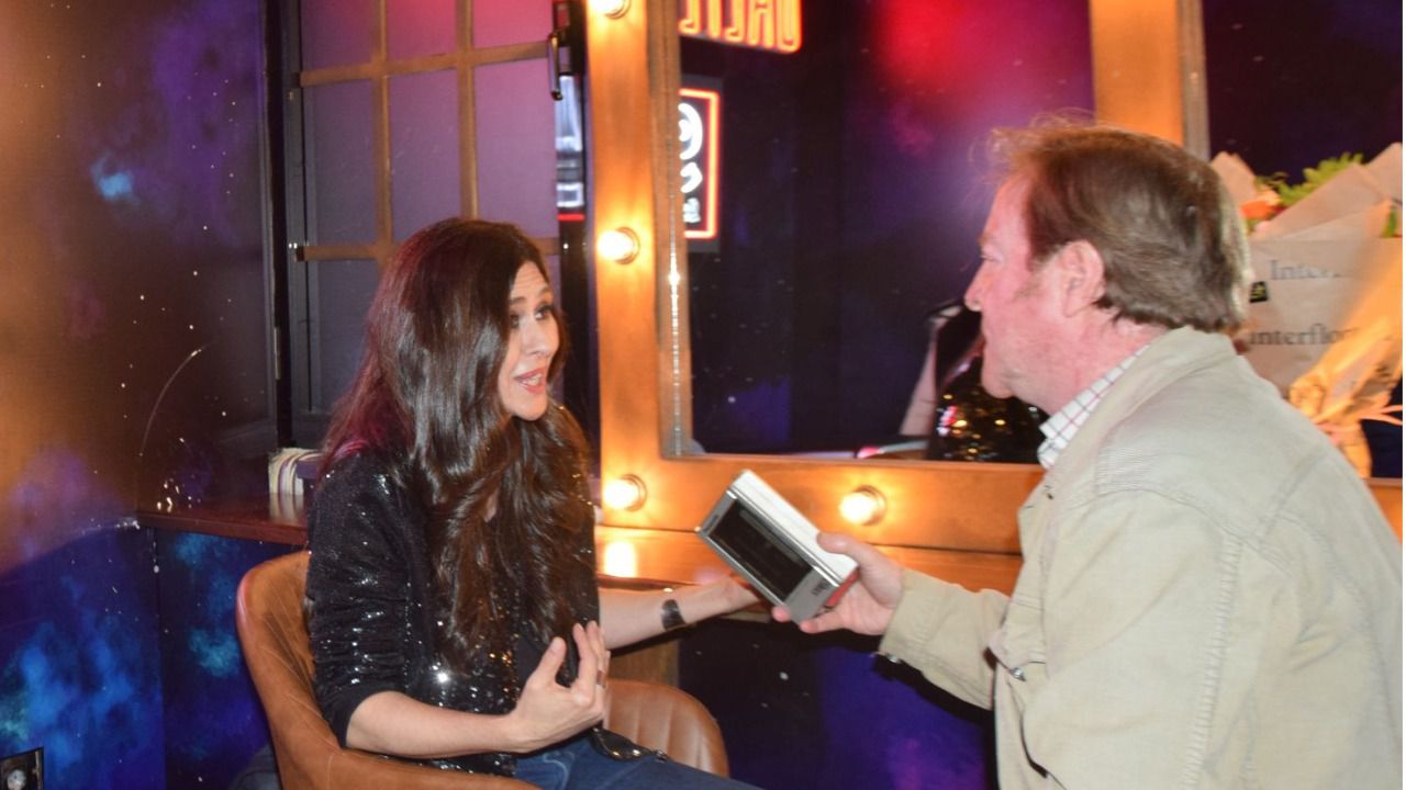 Un momento de la entrevista (Foto: Jeni Maestre)