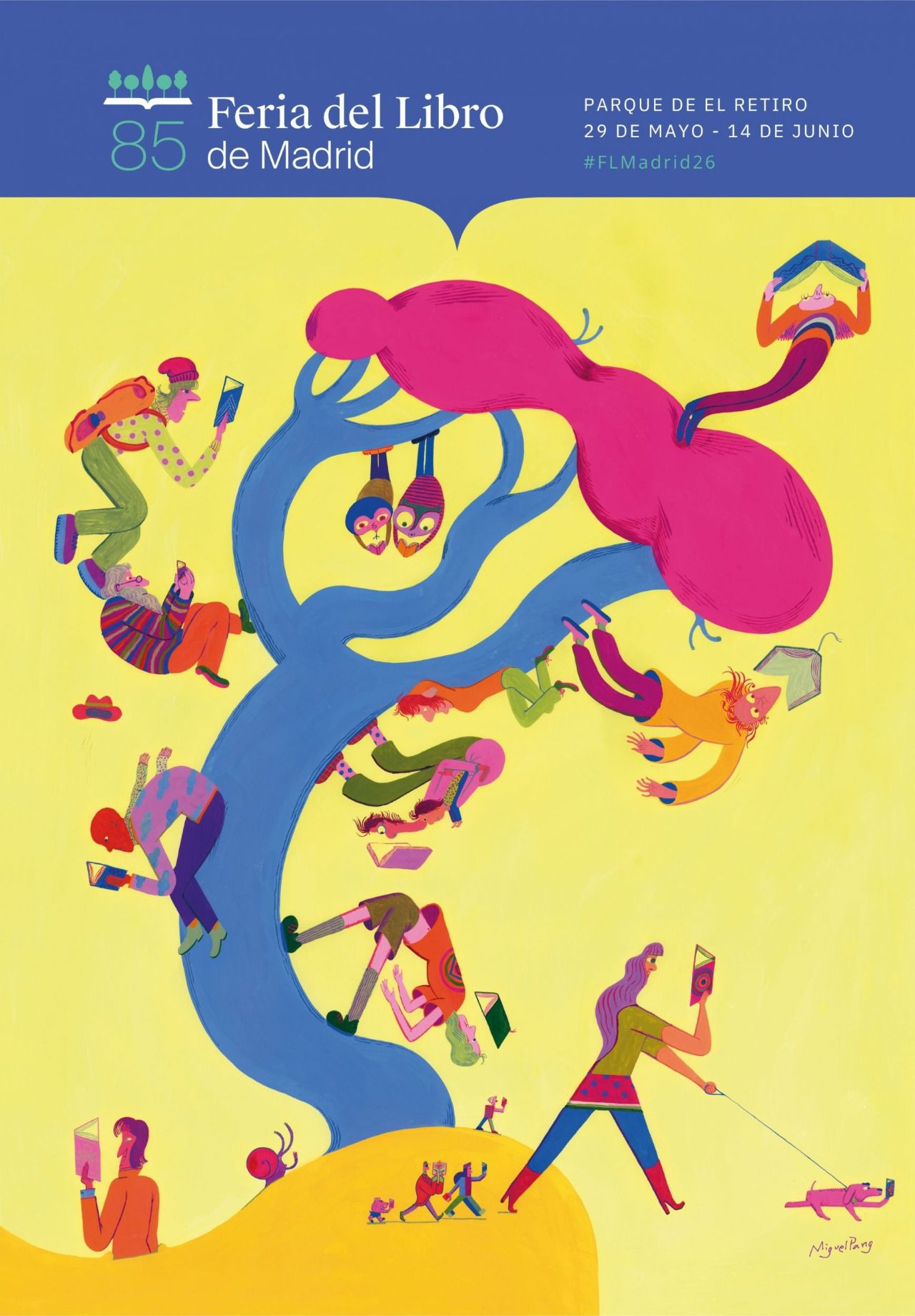 Cartel de la 85ª Feria del Libro de Madrid