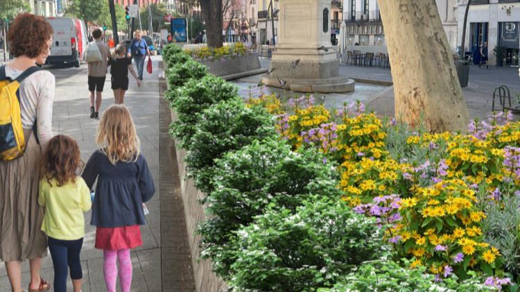 Render de la remodelación de la plaza de Tirso de Molina