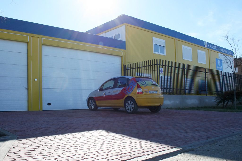 Base operativa del Samur en Barajas