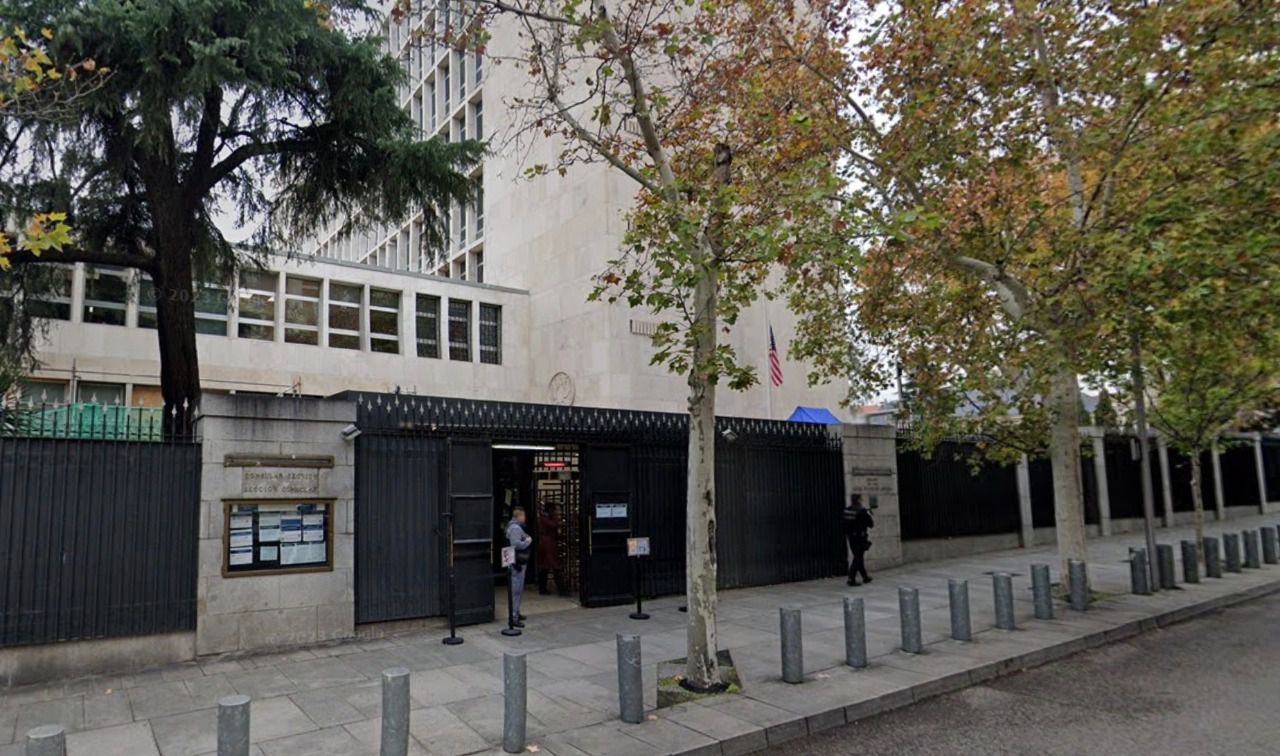 Embajada de EEUU en Madrid (Foto: Google Street View)
