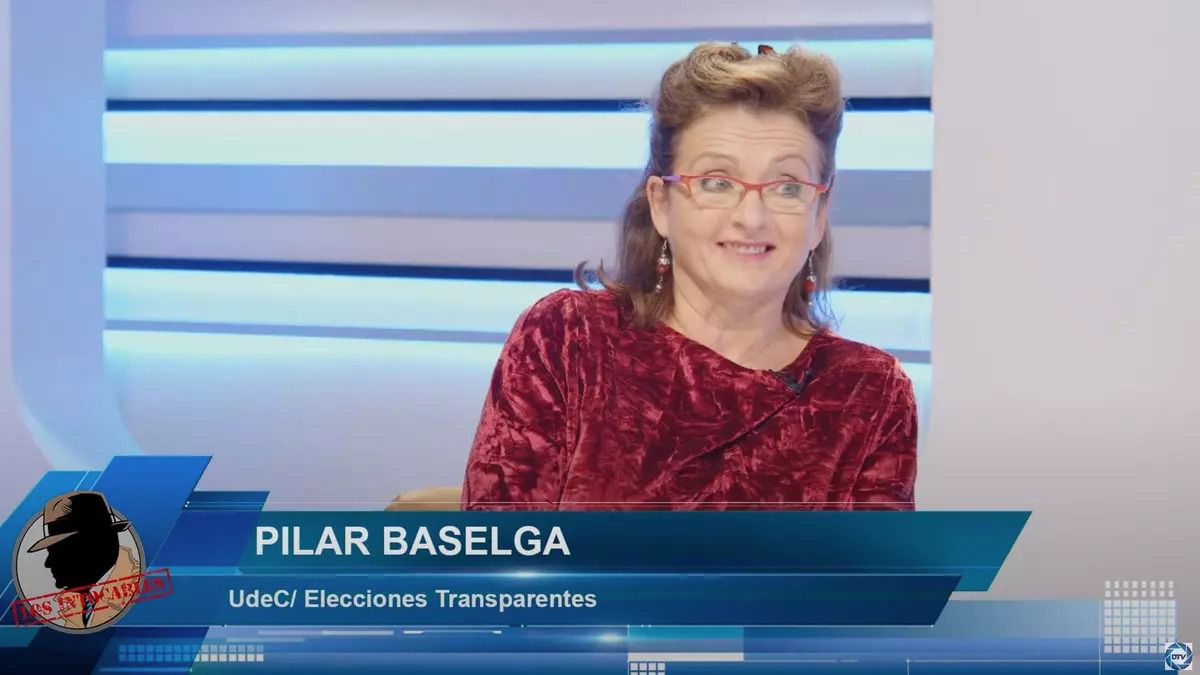 Pilar Baselga en una intervención televisiva