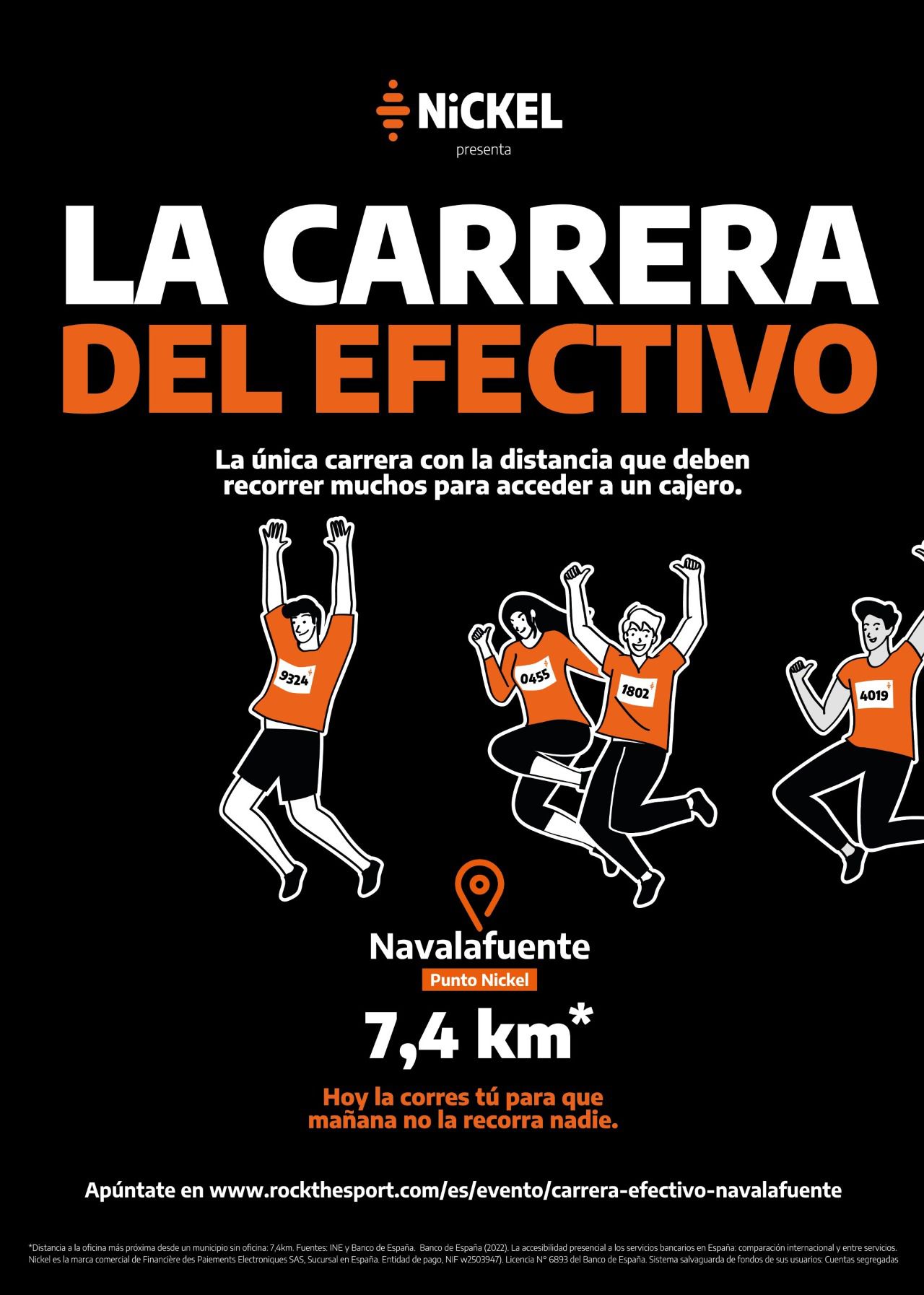Carrera por el efectivo en Navalafuente
