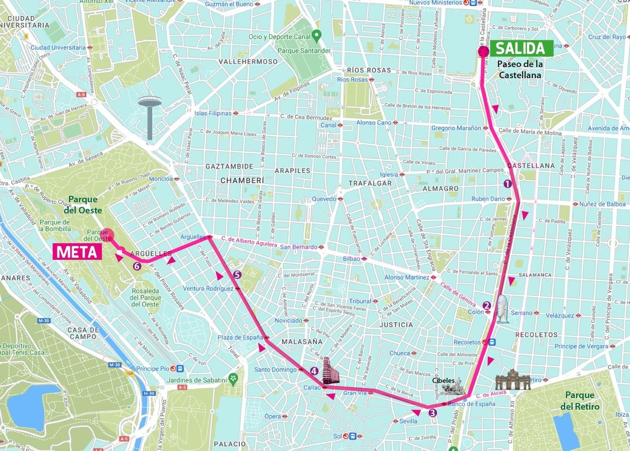 Recorrido de la Carrera de la Mujer 2026