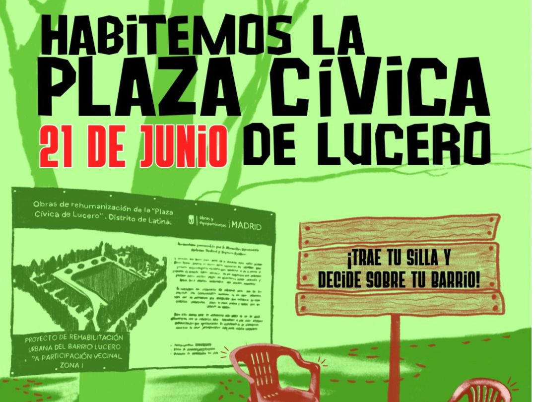 Cartel de la convocatoria vecinal para este domingo.