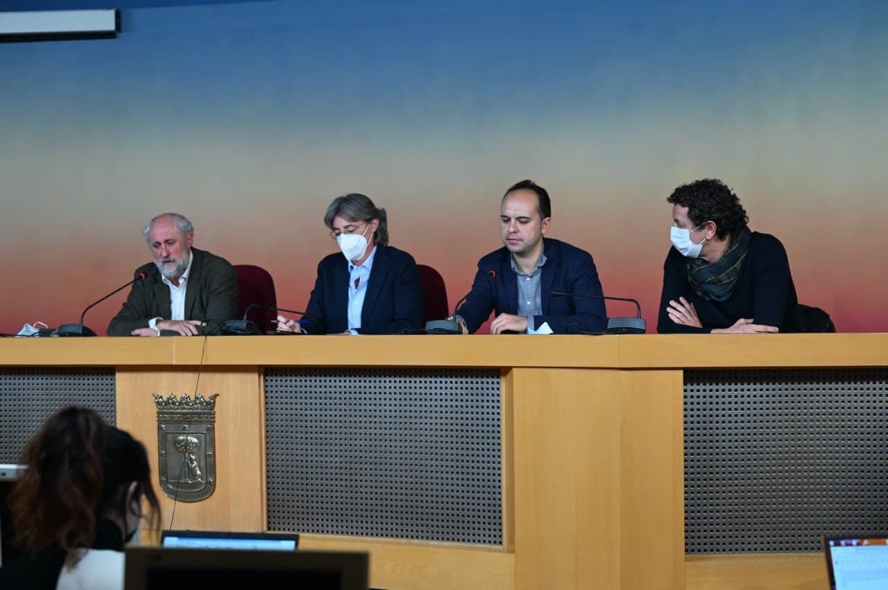 Imagen de archivo: Rueda de prensa del Grupo Mixto en 2021 (Foto: Ayuntamiento de Madrid)