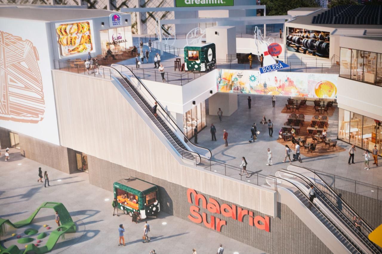 Recreación de la finalización de las obras del Centro Comercial Madrid Sur