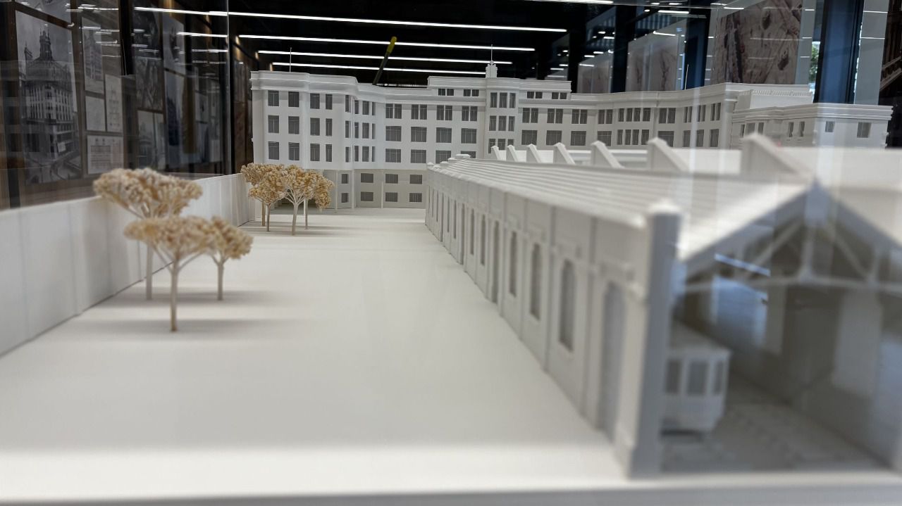 Una de las maquetas de la exposición.