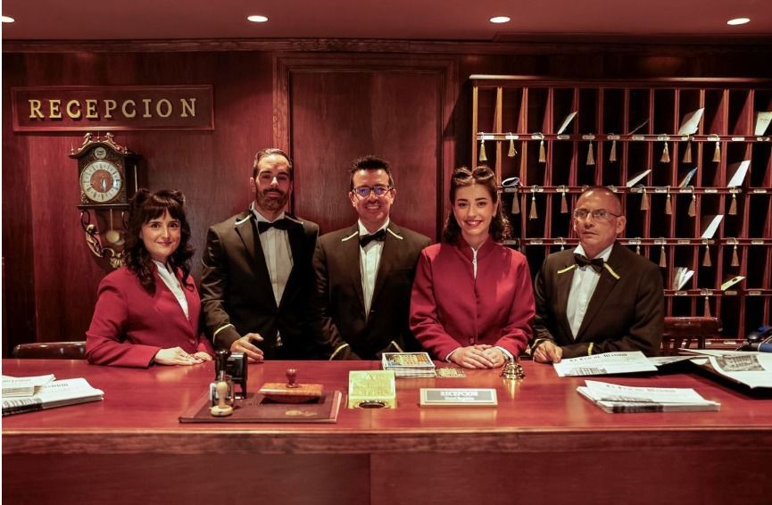 Reproducción de la recepcion de los 50. Foto: Hotel Regente