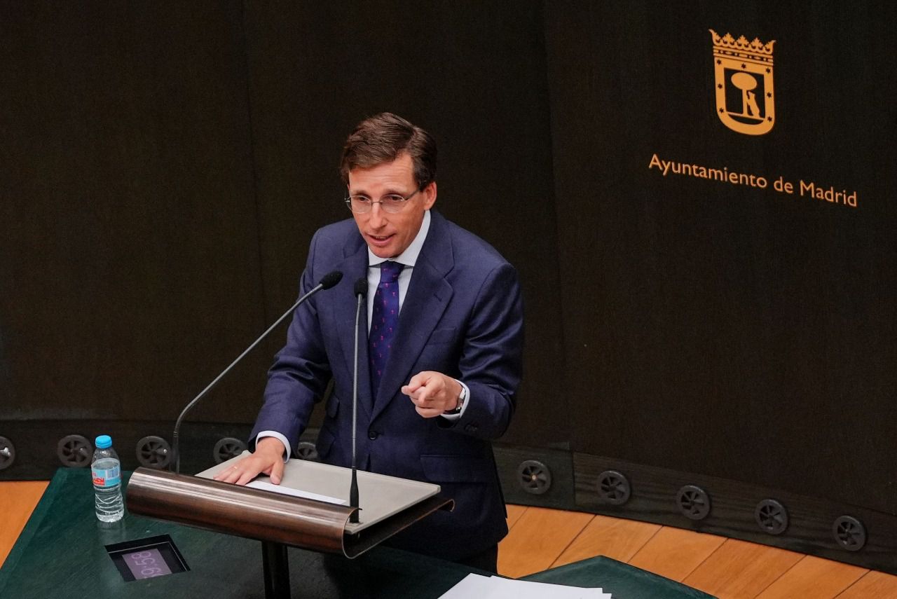 José Luis Martínez-Almeida, durante su intervención
