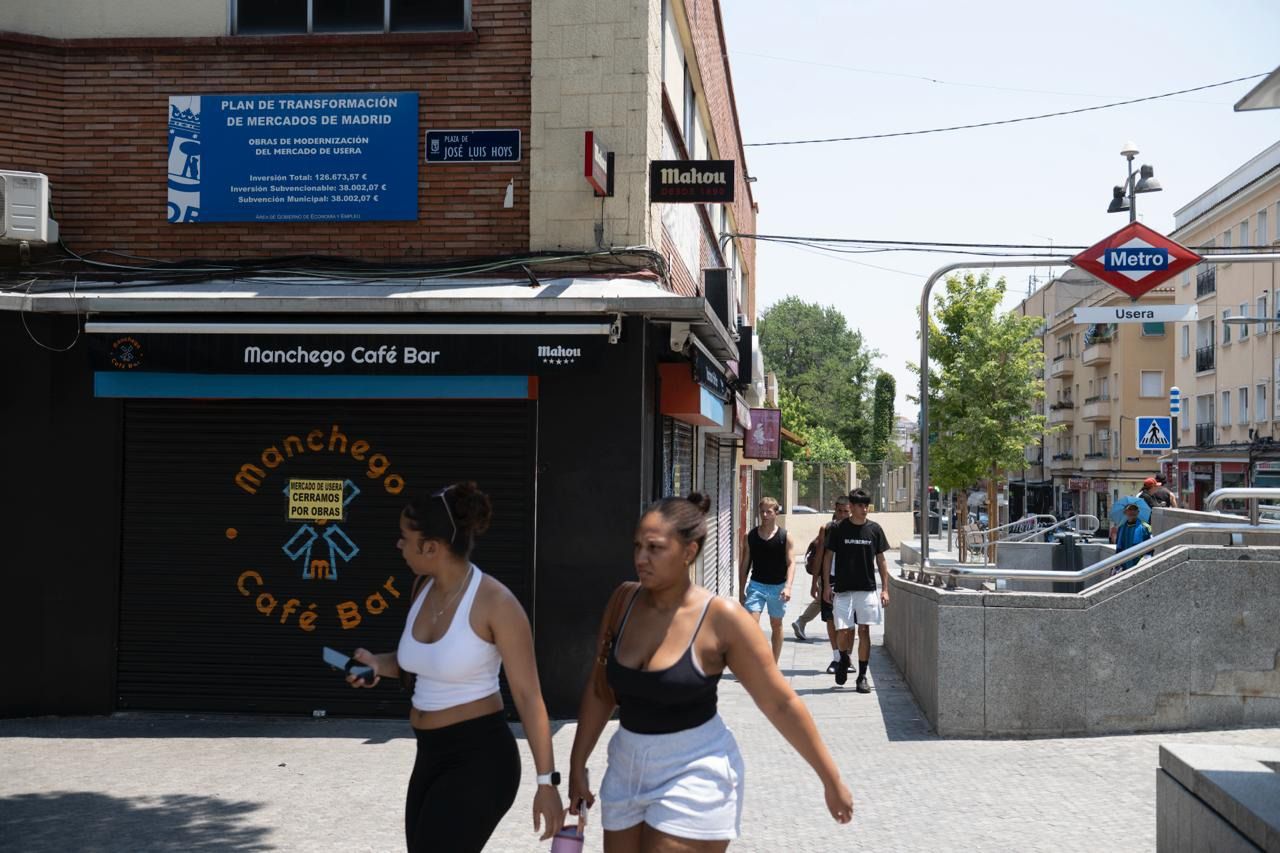 Inmediaciones del Mercado Municipal de Usera