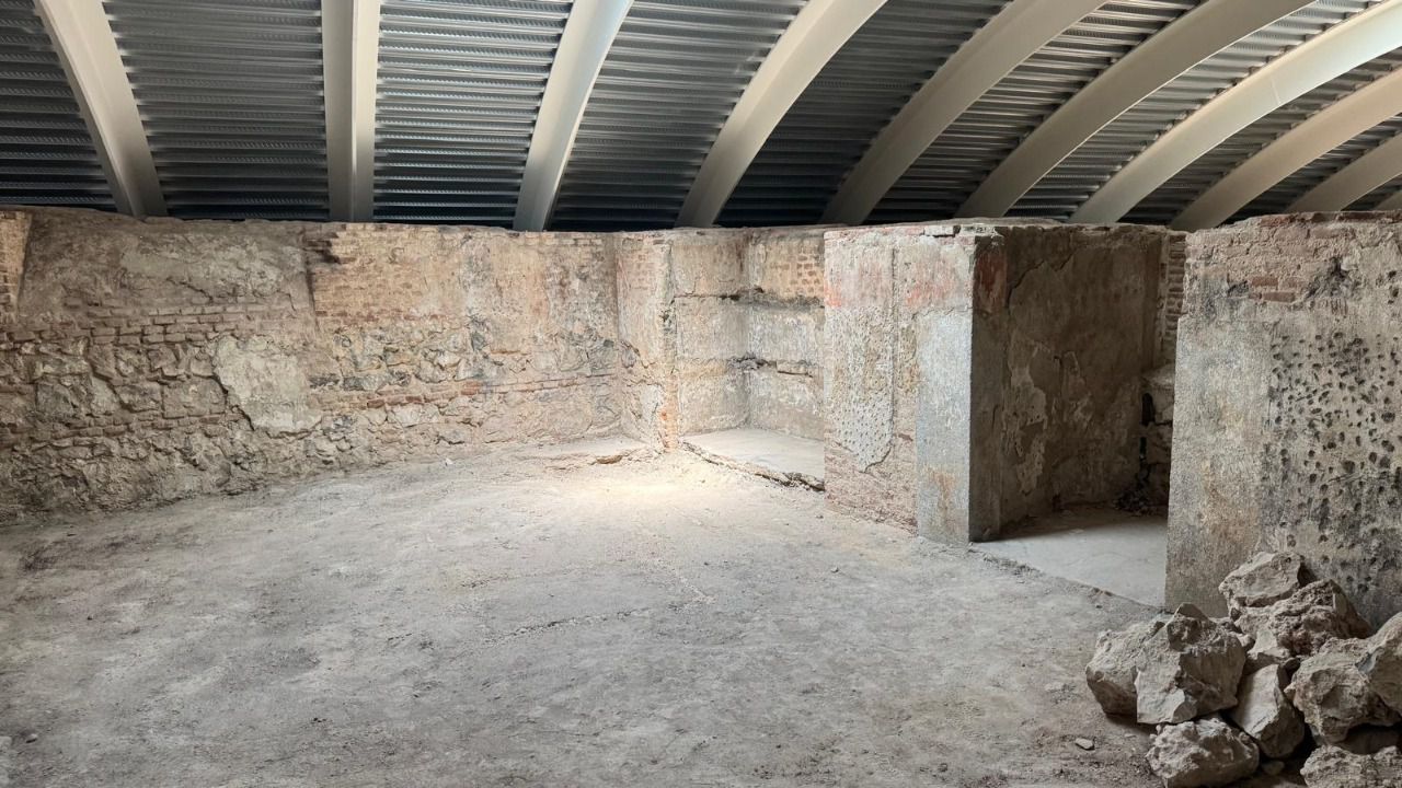 Restos arqueológicos del Palacio de Godoy.