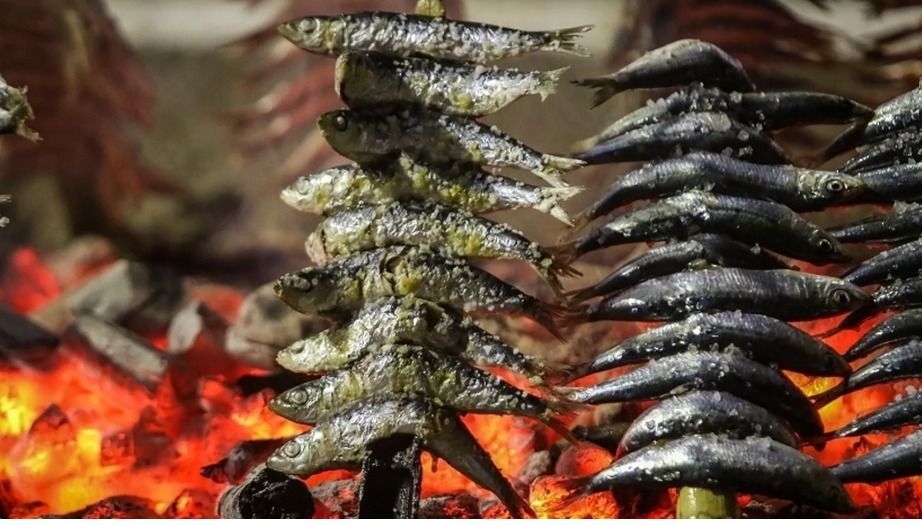 Espeto de sardinas, típico en la Costa del Sol